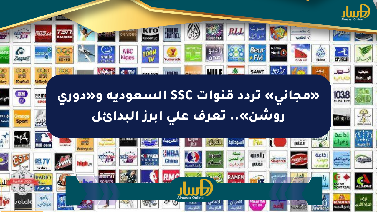 «مجاني» تردد قنوات SSC السعودية و«دوري روشن».. تعرف على أبرز البدائل
